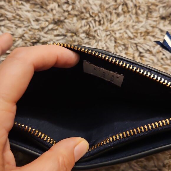 A New Day Green & White Striped Wallet – Card Holder Zip Compartment - Picture 6 of 7